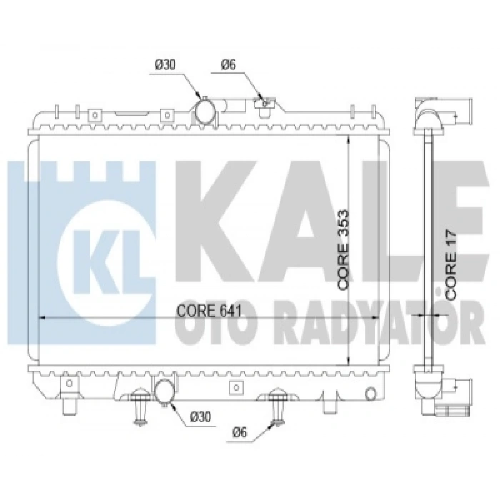 SU RADYATÖRÜ AT COROLLA (E10, E11) 1.3:1.6 93-99