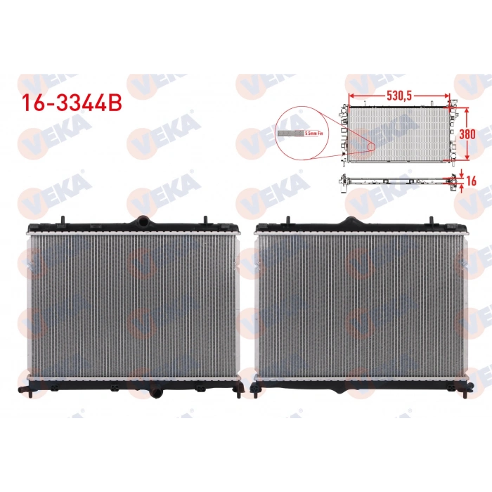 SU RADYATORU BRAZING 1.2 PURETECH - 1.5 BlueHDI PEUGEOT 2008 2015- / 208 2018- / CITROEN C4 III 2020- / DS 3 CROSSBACK 2018- / OPEL CORSA F 2019-