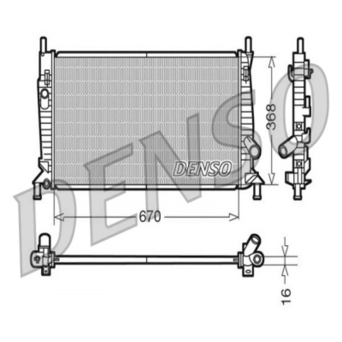 SU RADYATÖRÜ BRAZING / 3M5H 8005 RK/ME3M5H 8005 TL FOCUS/C-MAX/MAZDA 3 (BK) 03-08 1.6/TDCI/BENZINLI 99-04
