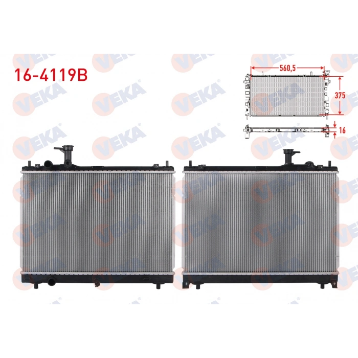 SU RADYATORU BRAZING (5.5mm fin) SUZUKI SWIFT V 1.2 2017-