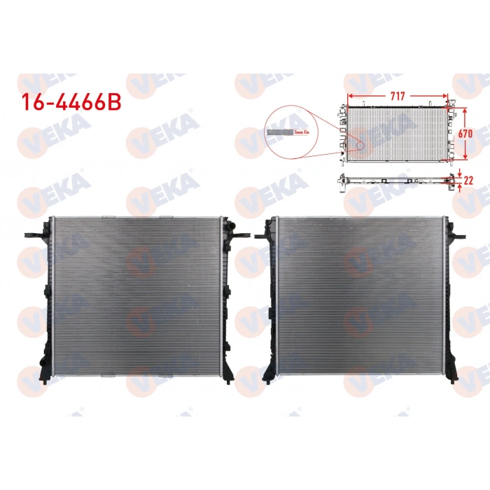 SU RADYATORU BRAZING (5 mm fin) VOLKSWAGEN CRAFTER 50 (SY_SZ) 2.0 TDI 2018-