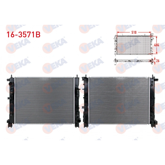 SU RADYATORU BRAZING (5mmfin) DACIA DUSTER 1.5 DCI M-T 2017-