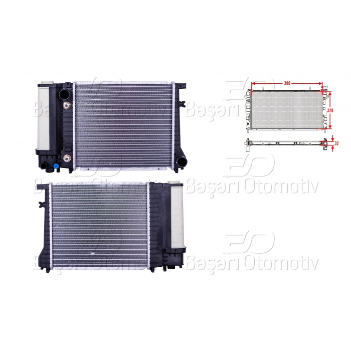 SU RADYATORU BRAZING AT 380X328X32 BMW 3 SERISI E30 M40 87-94