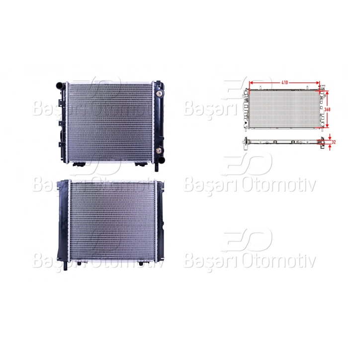 SU RADYATORU BRAZING AT 410X368X32 MERCEDES-BENZ BENZ COUPE C124 230CE W124 200E 230E 1985 >