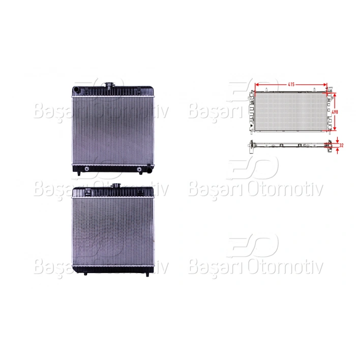 SU RADYATORU BRAZING AT 415X498X32 MERCEDES-BENZ BENZ C123 S123 W123 230C 230CE 280C 280CE 300C TURBO-D 200T230T240T230TE 250T280TE 300TD 200 200D 220D 230 230E 240D 250 280 280E 300D 280SE 280SEL 1977 >
