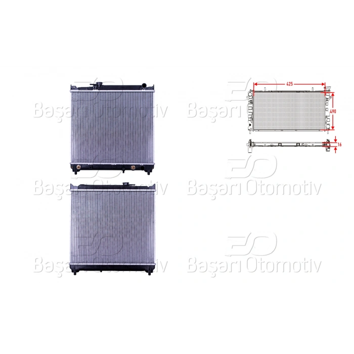SU RADYATORU BRAZING AT 425X490X26 MM SUZUKI VITARA 1.6JLX 5KAPI