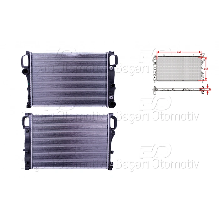 SU RADYATORU BRAZING AT 640X459X26MM MERCEDES-BENZ S320CDI. S350. S500. S600 05>