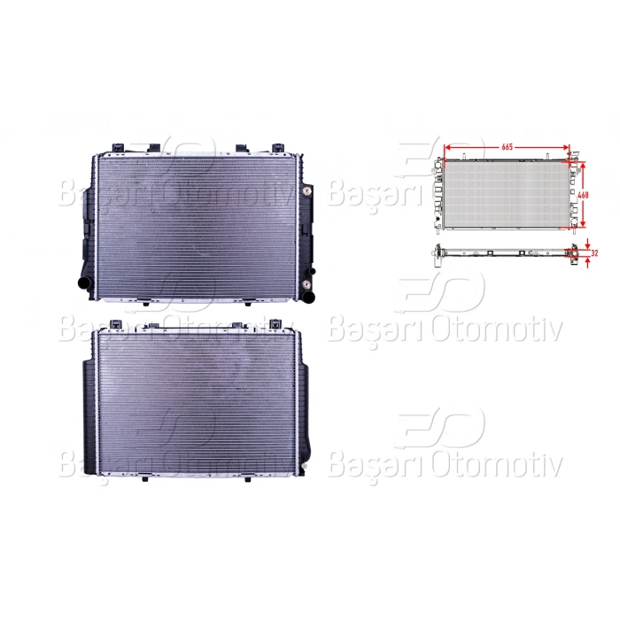 SU RADYATORU BRAZING AT 665X468X32 MERCEDES-BENZ W140 91>