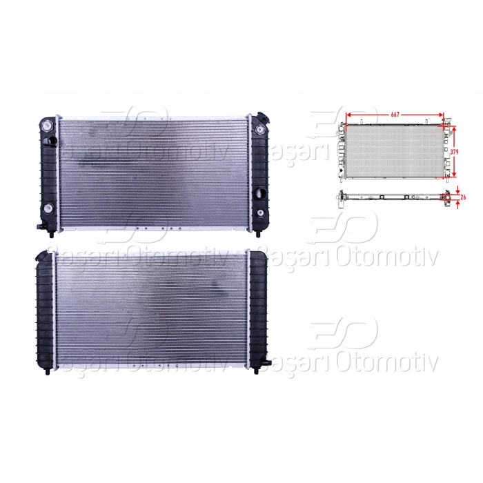 SU RADYATORU BRAZING AT 667X379X26 JEEP BLAZERS95>