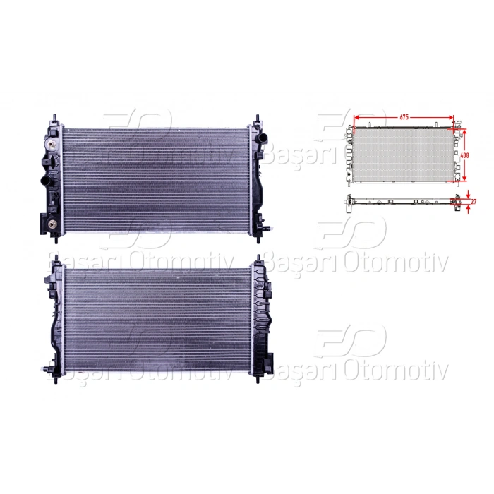 SU RADYATORU BRAZING AT 675X408X26MM CHEVROLET CRUZE 2.0 DIZEL 10>