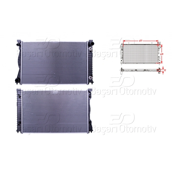 SU RADYATORU BRAZING AT 677X439X32 MM AUDI A6 2.7 TDI 04>