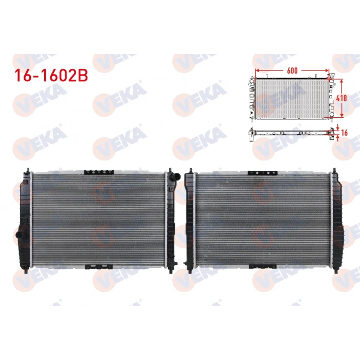 SU RADYATORU BRAZING CHEVROLET AVEO 1.4 16V DOHC M-T 2003-