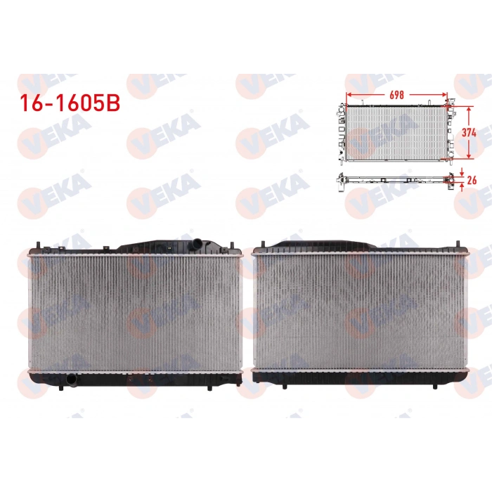 SU RADYATORU BRAZING CHEVROLET EVANDA (V200) 2.0i M-T 2003-2006