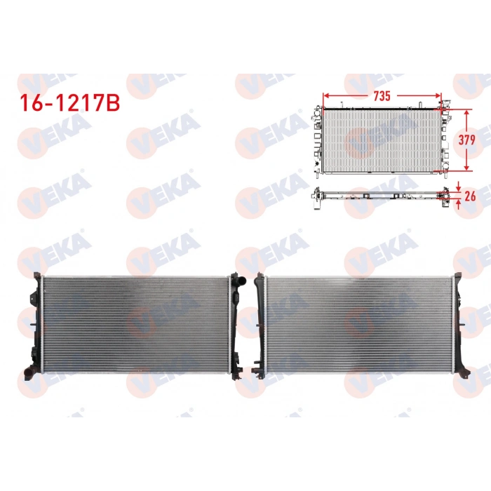 SU RADYATORU BRAZING CHRYSLER VOYAGER IV (RG, RS) 2.8 CRD 2004-2008 M-T