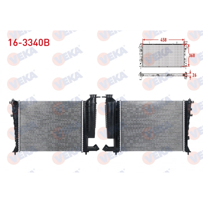 SU RADYATORU BRAZING CITROEN XSARA 1.4 - 1.6 - 1.8 1997-2005/ PEUGEOT 306 1.4i - 1.6i 1993-2002