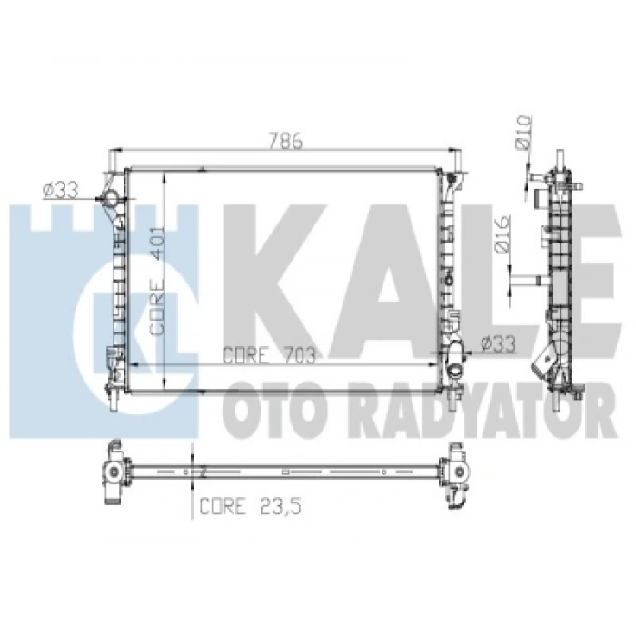 SU RADYATÖRÜ BRAZING CONNECT 1,8 TDCI 02-
