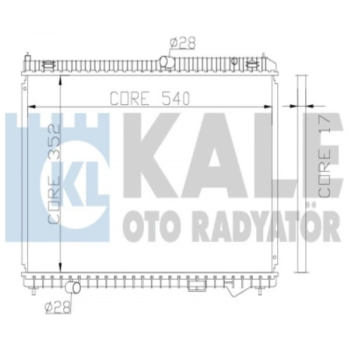 SU RADYATÖRÜ BRAZING COURIER/FIESTA/B-MAX 1.4/1.5/1.6 TDCI 08-