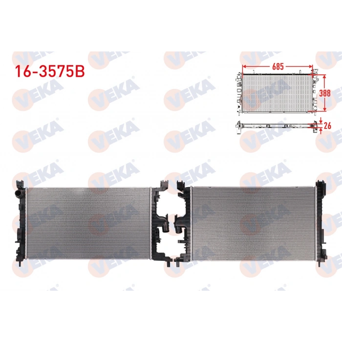 SU RADYATORU BRAZING DACIA DUSTER (XJD) 1.5 BLUE DCI 2021-