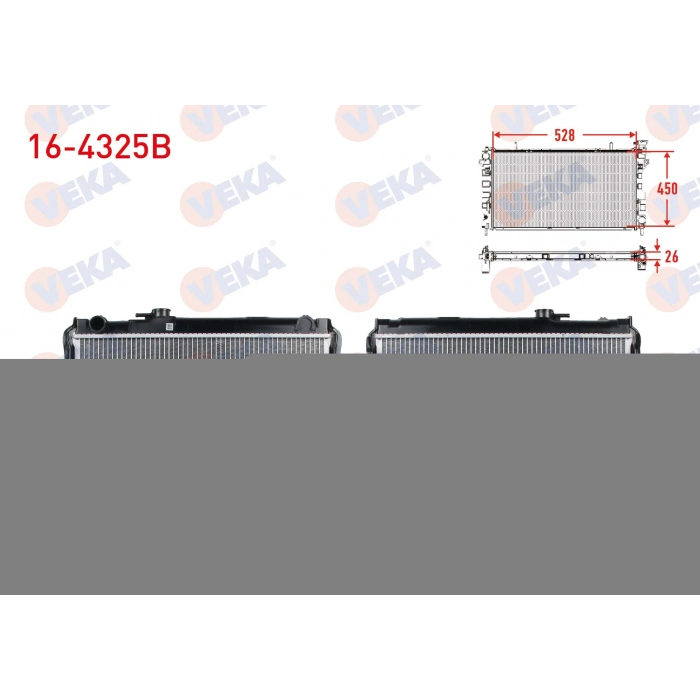 SU RADYATORU BRAZING DUZ CIKIS TOYOTA HI-LUX PICK UP (_N_) 2.4 D M-T 1983-2005