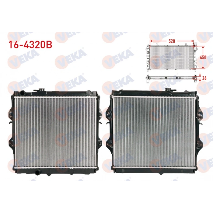 SU RADYATORU BRAZING EGIK CIKIS TOYOTA HI-LUX PICK UP (_N_) 2.4 D (LN145,LN150) M-T 1983-2005