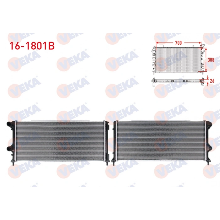 SU RADYATORU BRAZING FIAT DOBLO 1.3 MJT - 1.9 MJT M-T 2001-2010