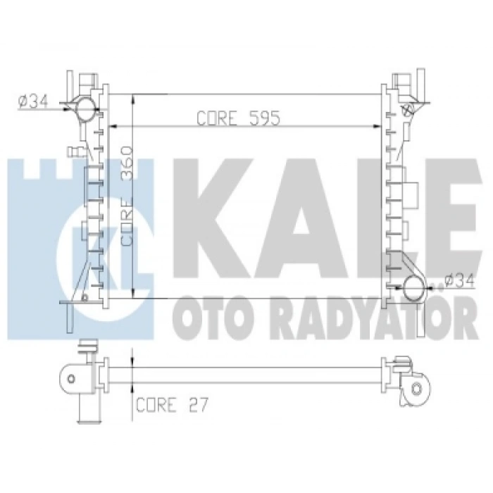 SU RADYATÖRÜ BRAZING FOCUS 2,0 ZETEC-E 98-04