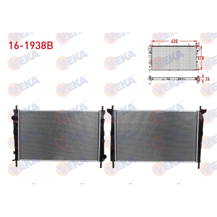 SU RADYATORU BRAZING FORD MONDEO I - II 1.6i 16v - 1.8i 16v - 2.0i 16v M-T AC+/- 1993-2000