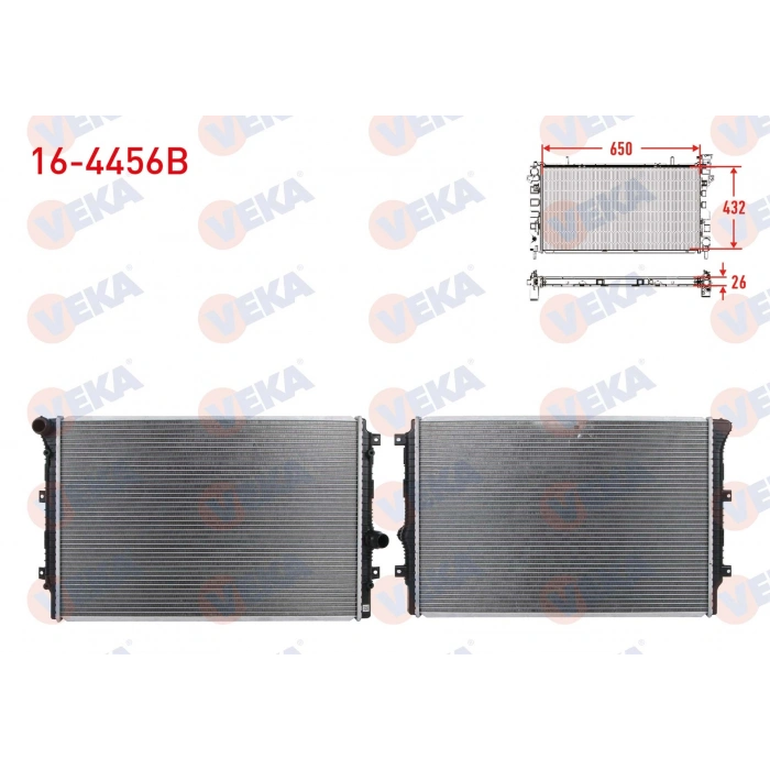 SU RADYATÖRÜ BRAZING GOLF7-PASSAT-A3-LEON CJZB-CYVA-CJZA-CYVB-CPVA-CPTA-CHPA-CLHA-CLHB-CRKA-CRKB 1,2 TSI-1,4 TSI-1,6 TDI 13-