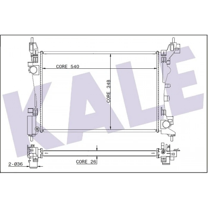 SU RADYATÖRÜ BRAZING G.PUNTO/EVO 1,2-1,4 05-