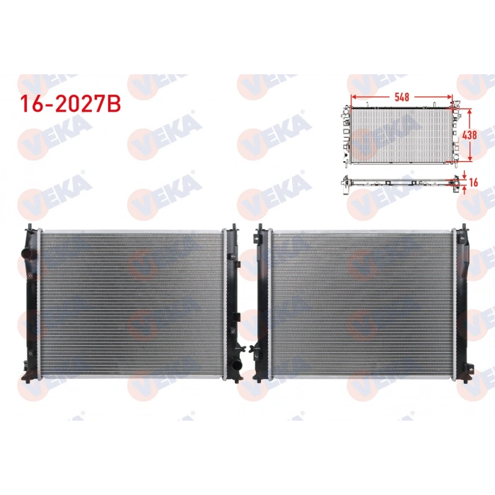 SU RADYATORU BRAZING HONDA CIVIC X (FC) 1.6i A-T 2017-