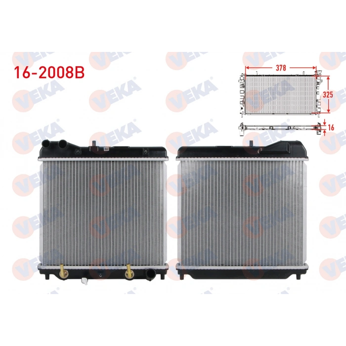 SU RADYATORU BRAZING HONDA JAZZ II (GD) 1.2 A-T KISA TIP 2002-2008