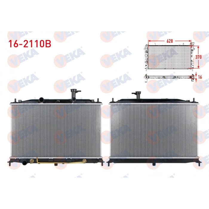 SU RADYATORU BRAZING HYUNDAI ACCENT ERA 1.4i 16v A-T 2006-2012