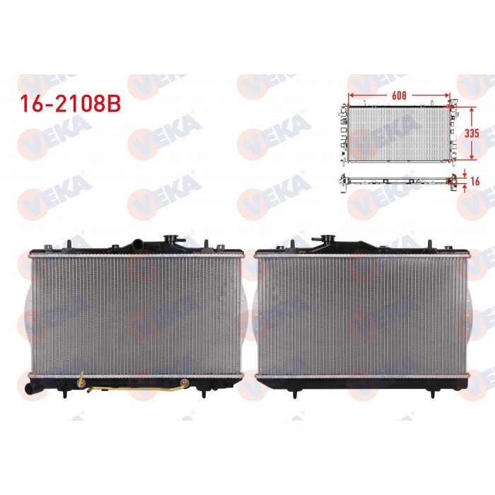 SU RADYATORU BRAZING HYUNDAI ACCENT I (X-3) 1.3i A-T 1994-2000