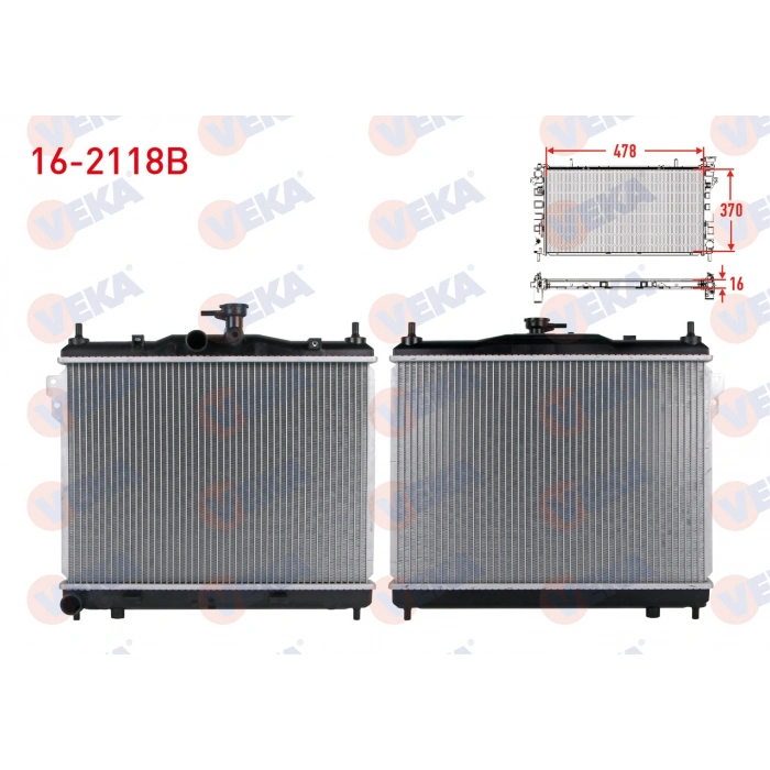 SU RADYATORU BRAZING HYUNDAI GETZ (TB) 1.3i M-T 2002-2008