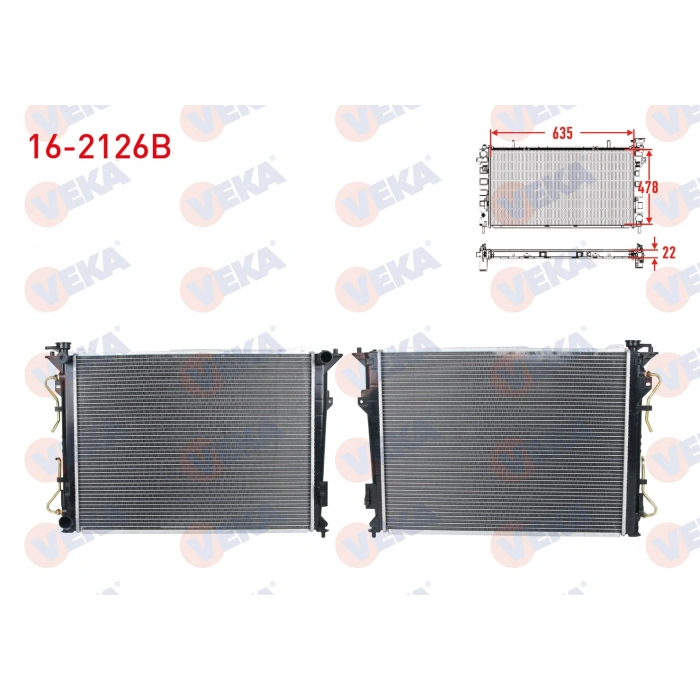 SU RADYATORU BRAZING HYUNDAI SONATA 2.4 A-T 2006-