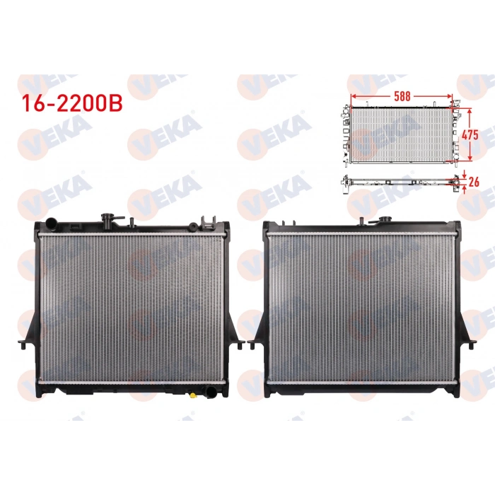 SU RADYATORU BRAZING ISUZU D-MAX (8DH) 2.5 D 4X4 M-T 2002-2012