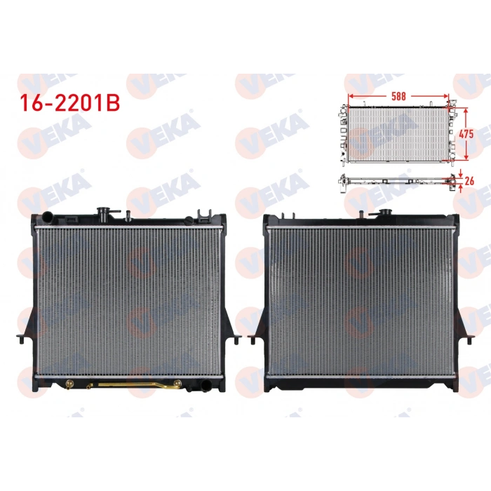 SU RADYATORU BRAZING ISUZU D-MAX (8DH) 3.0 D 4X4 A-T 2002-2012