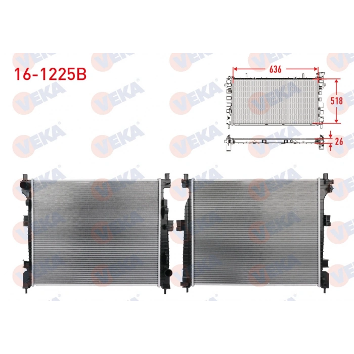 SU RADYATORU BRAZING JEEP GRAND CHEROKEE (WK) 3.0 CRD, 3.6 V6 2010- M-T