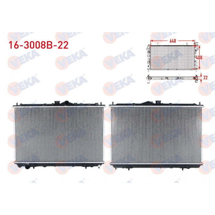 SU RADYATORU BRAZING KALINLIK 22mm MITSUBISHI CARISMA 1.6 - 1.8 16V M-T 1995-2006