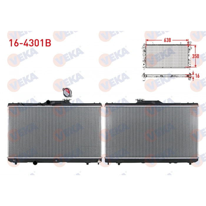 SU RADYATORU BRAZING KAPAKLI TOYOTA COROLLA (_E11_) 1.6i (AE111) (AE101) M-T 1993-2002