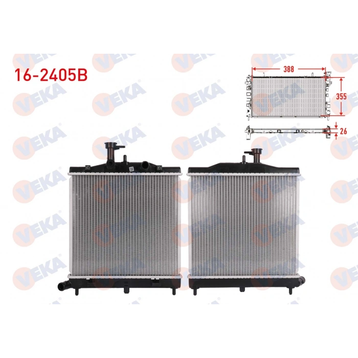SU RADYATORU BRAZING KIA PICANTO (BA) 1.1i M-T 2007-2009