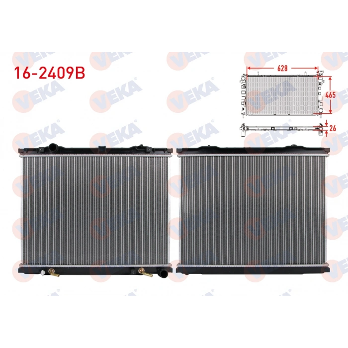 SU RADYATORU BRAZING KIA SORENTO I (JC) 2.5 CRDI A-T 2002-2006
