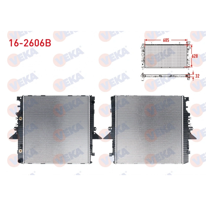 SU RADYATORU BRAZING LAND ROVER RANGE ROVER SPORT 4.2 - 4.4 4X4 A-T/M-T 2005-2013/ LAND ROVER DISCOVERY 4.4 4X4 A-T/M-T 2004-2010