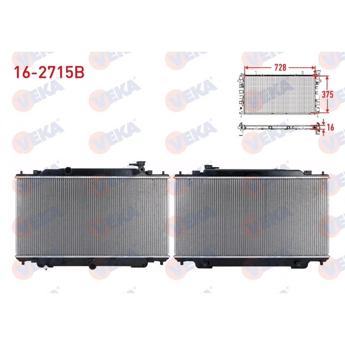 SU RADYATORU BRAZING MAZDA 3 (BM) 1.5 - 1.6 2013-