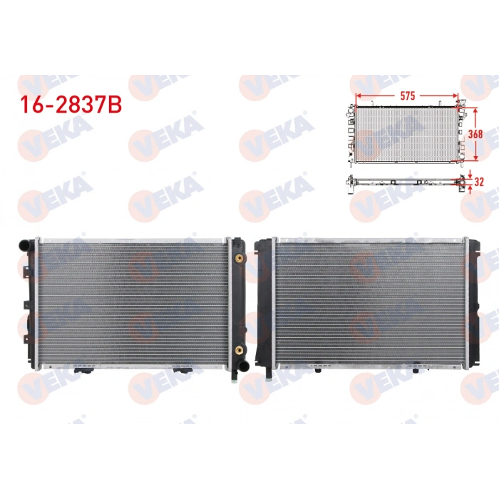 SU RADYATORU BRAZING MERCEDES 190 (W201) 2.0 A-T AC+ 1982-1993