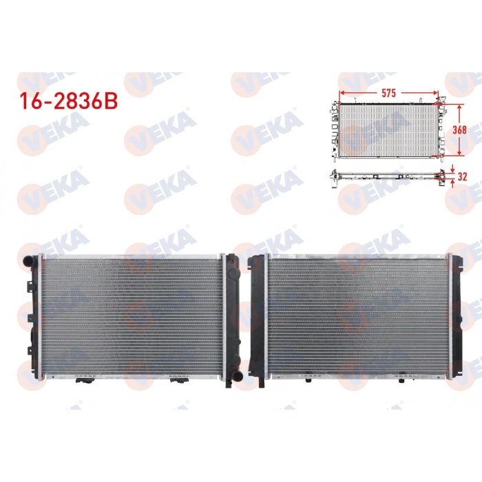 SU RADYATORU BRAZING MERCEDES 190 (W201) 2.0 M-T AC+ 1982-1993