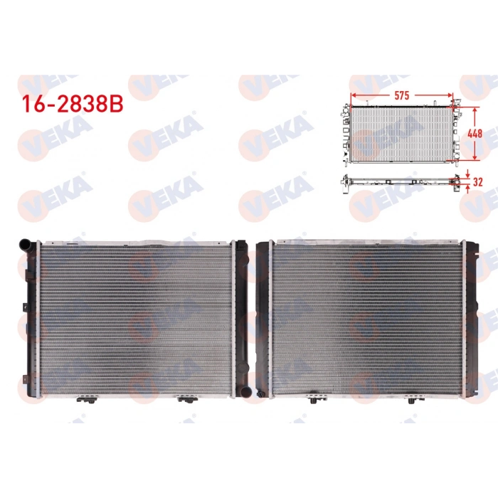 SU RADYATORU BRAZING MERCEDES 190 (W201) E 2.3 M-T AC+ 1982-1993