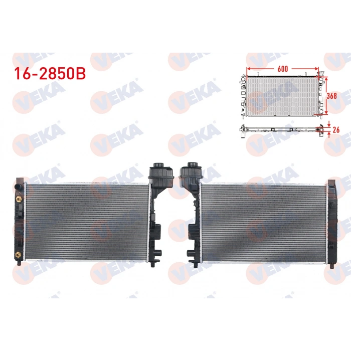 SU RADYATORU BRAZING MERCEDES A SERISI (W168) A 140 - A 160 1997-2004