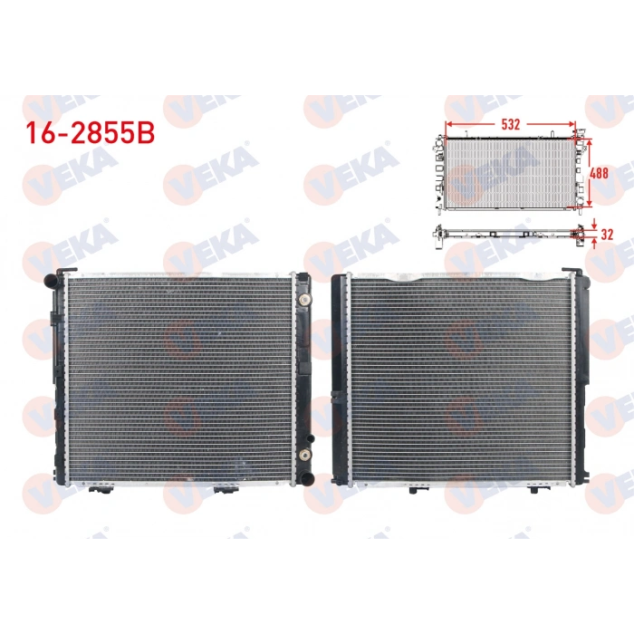 SU RADYATORU BRAZING MERCEDES E SERISI (W124) E 250 D - E 300 D A-T 1993-1995