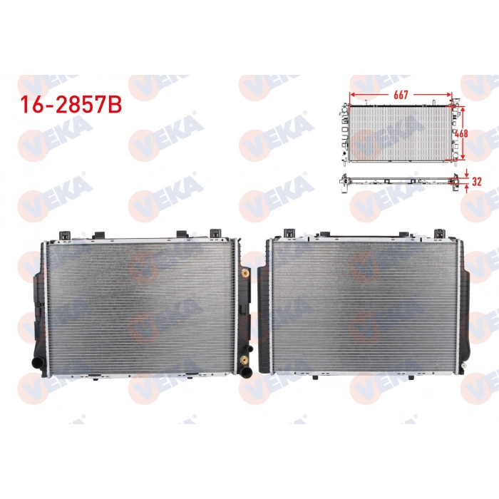 SU RADYATORU BRAZING MERCEDES S SERISI (W140) S 500 - S 600 A-T 1991-1998